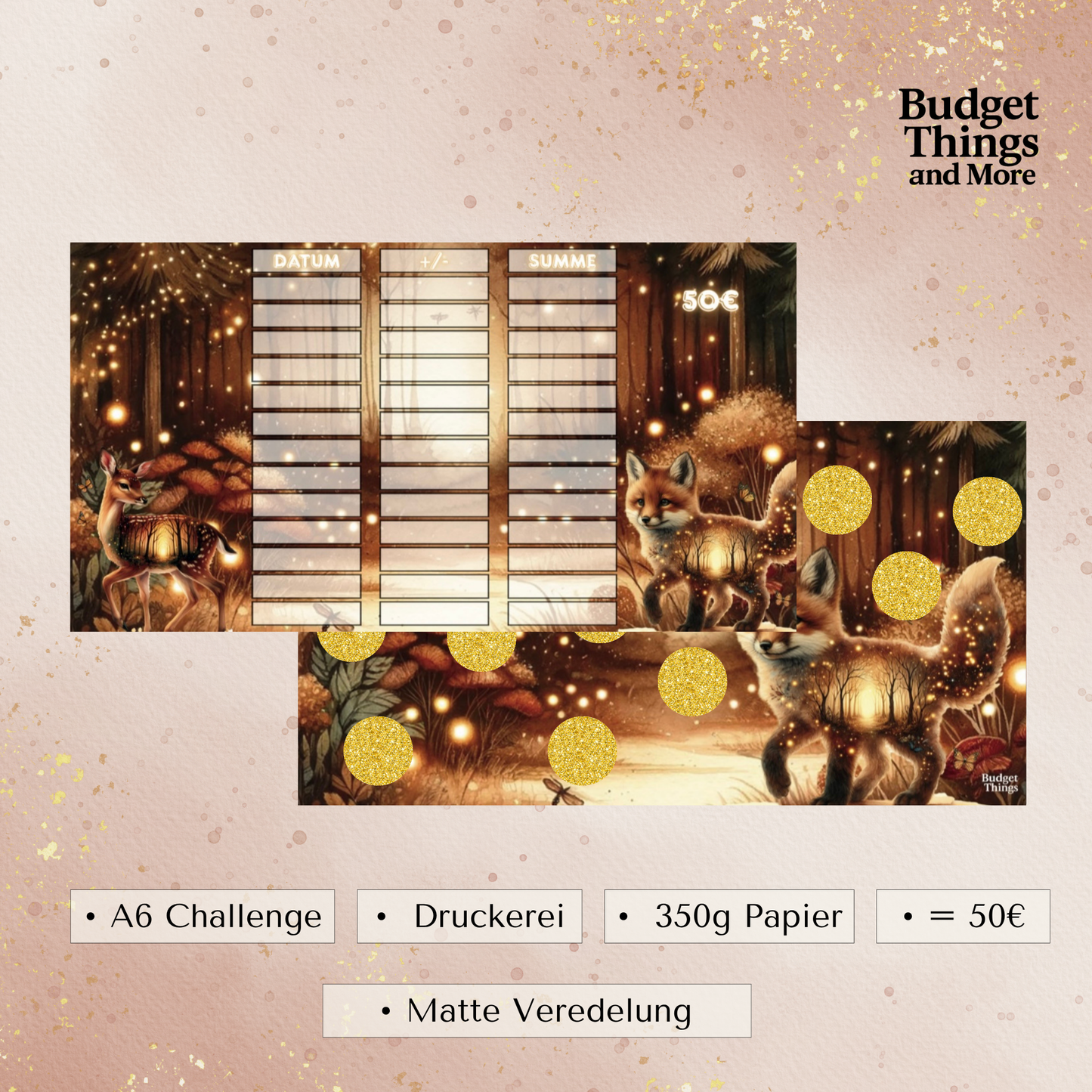 Little Fox Laminierte Rubbelchallenge