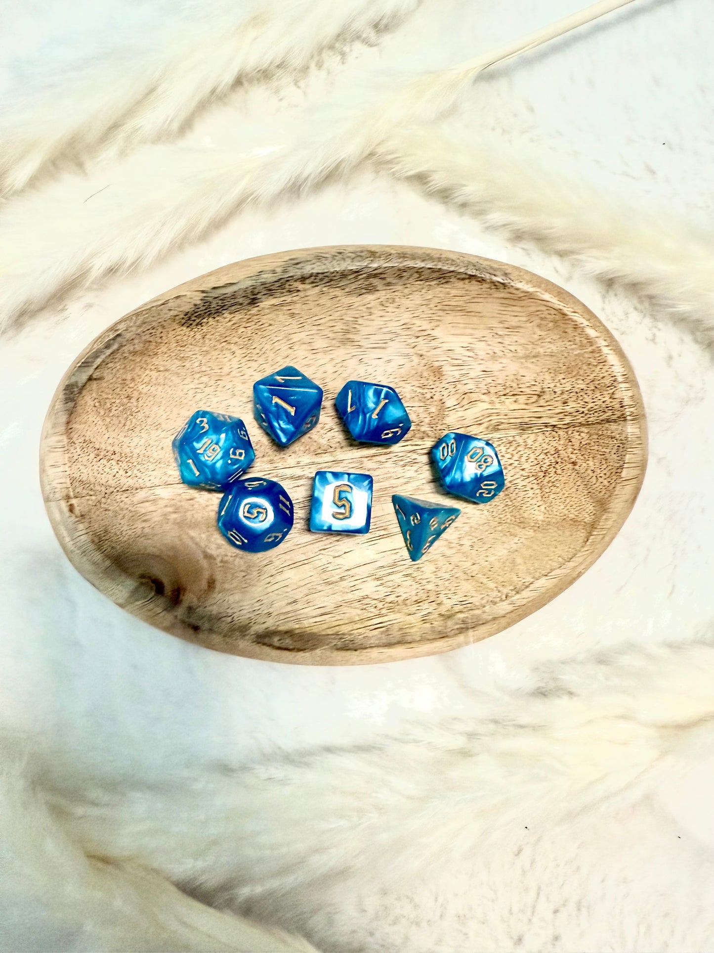 Würfelset „Blau“