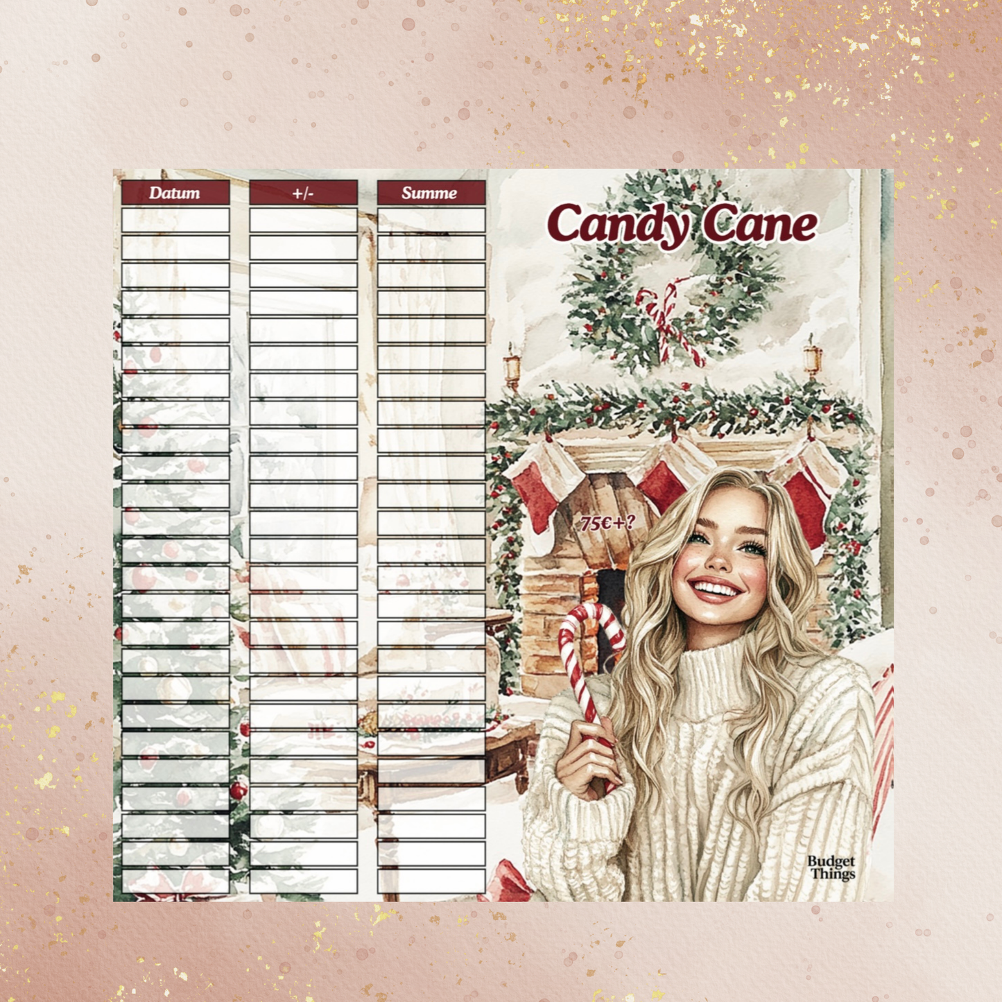 Candy Cane - 2er Klappkarte