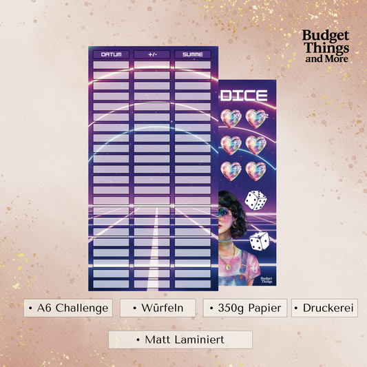 80‘S Dice Laminierte Würfelchallenge