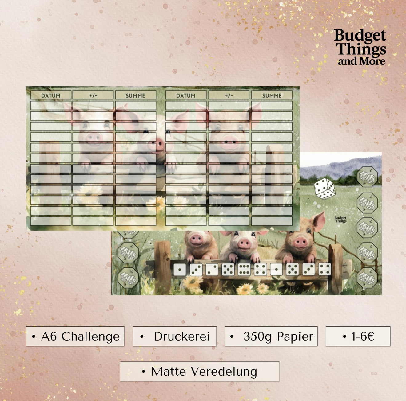 Schwein gehabt Matt foliert