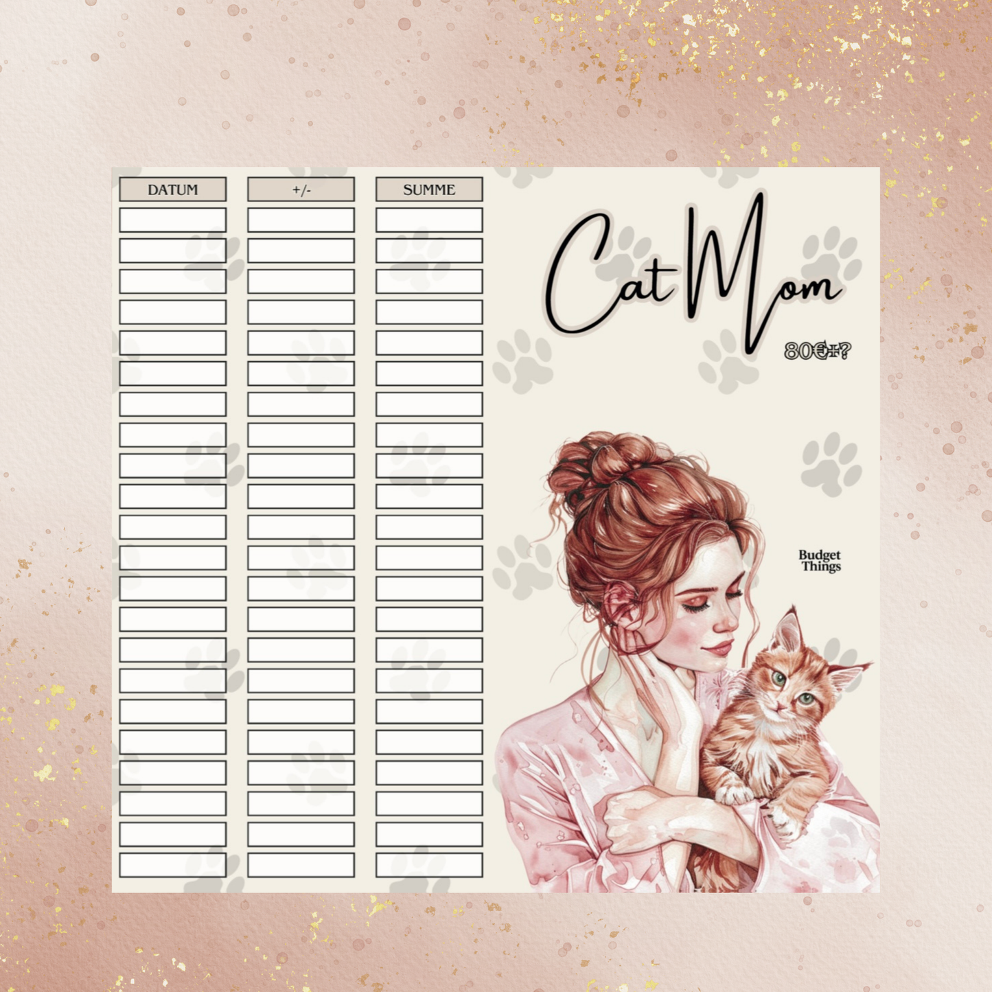 Cat Mom - 2er Klappkarte