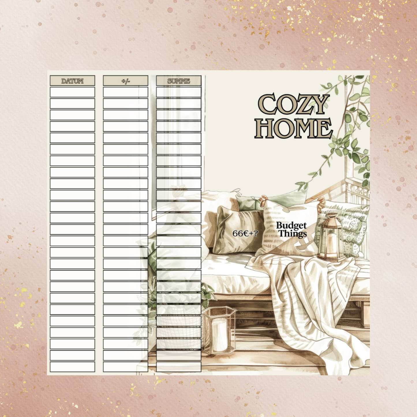 Cozy Home - 2er Klappkarte