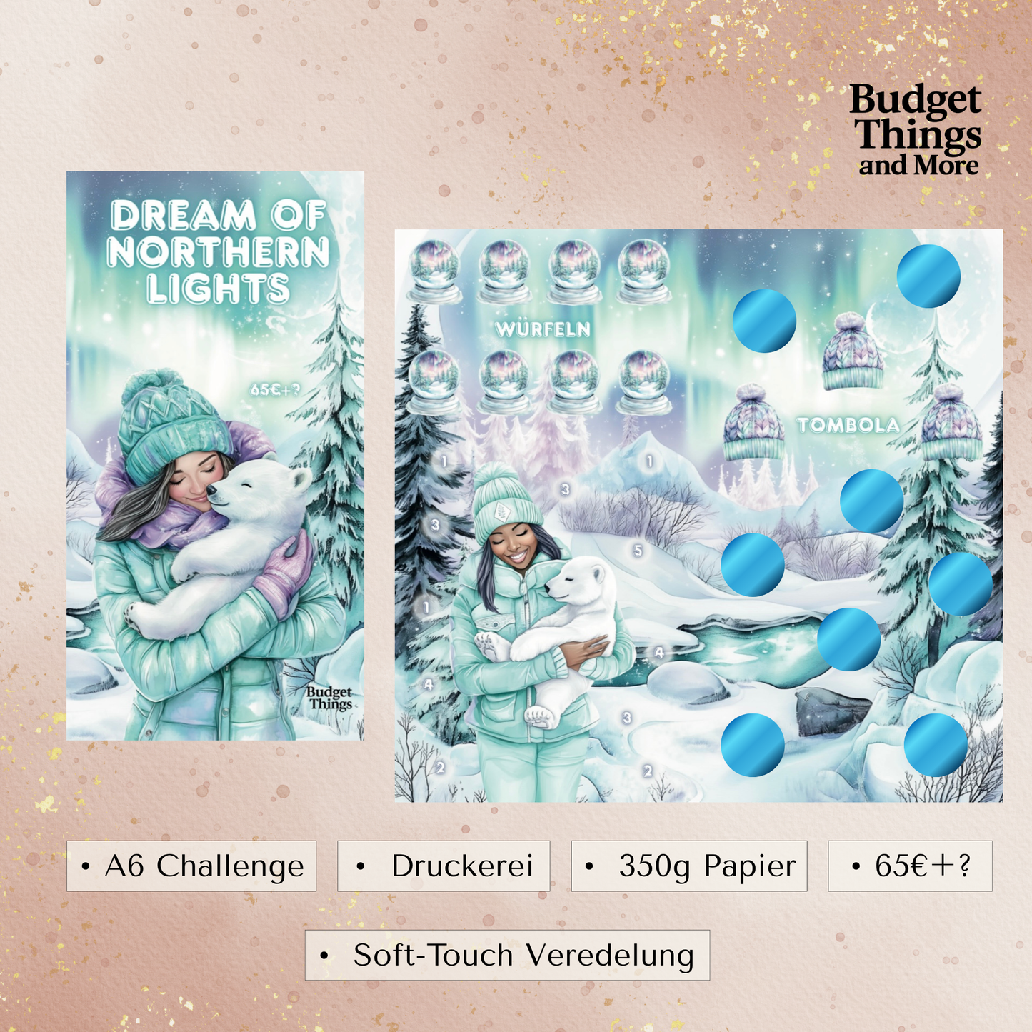 Dream of Northern Lights - 2er Klappkarte