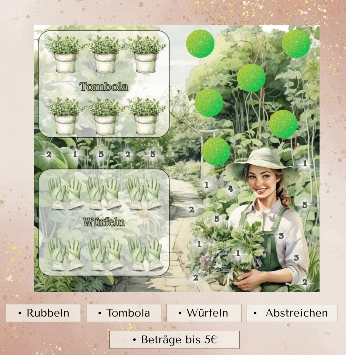 Mein Garten 2er Klappkarte