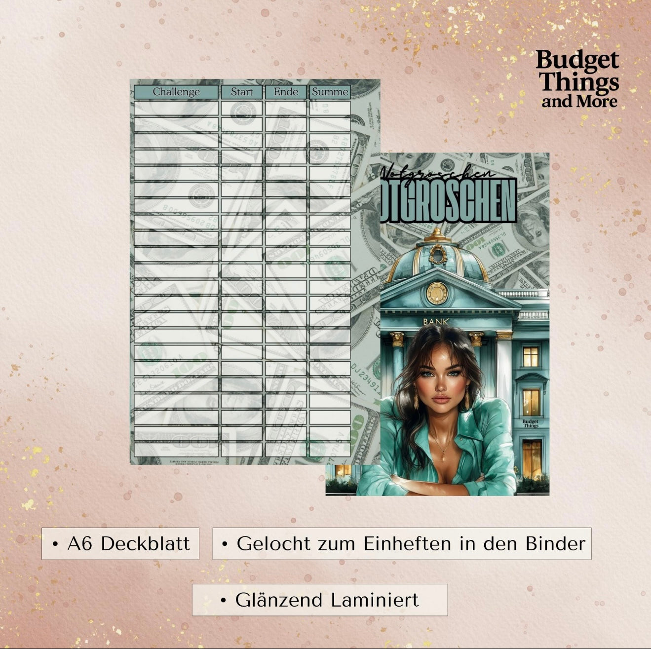 Notgroschen Deckblatt + Dashboard