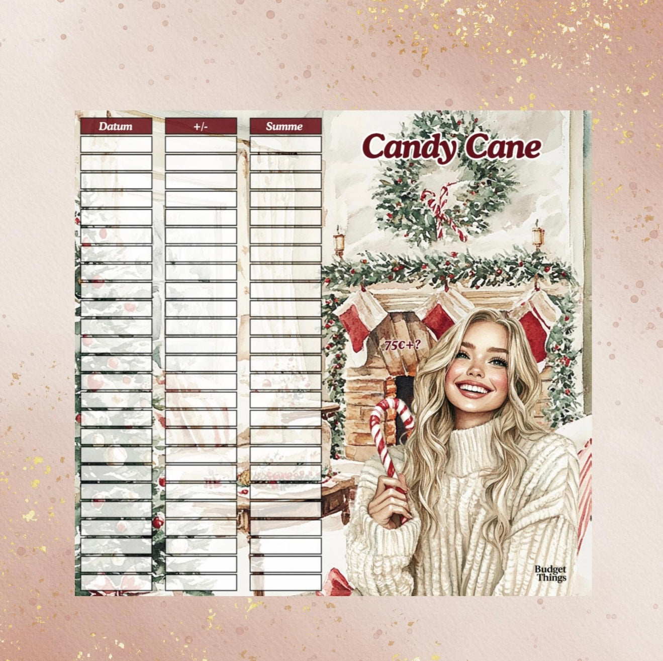 Candy Cane 2er Klappkarte