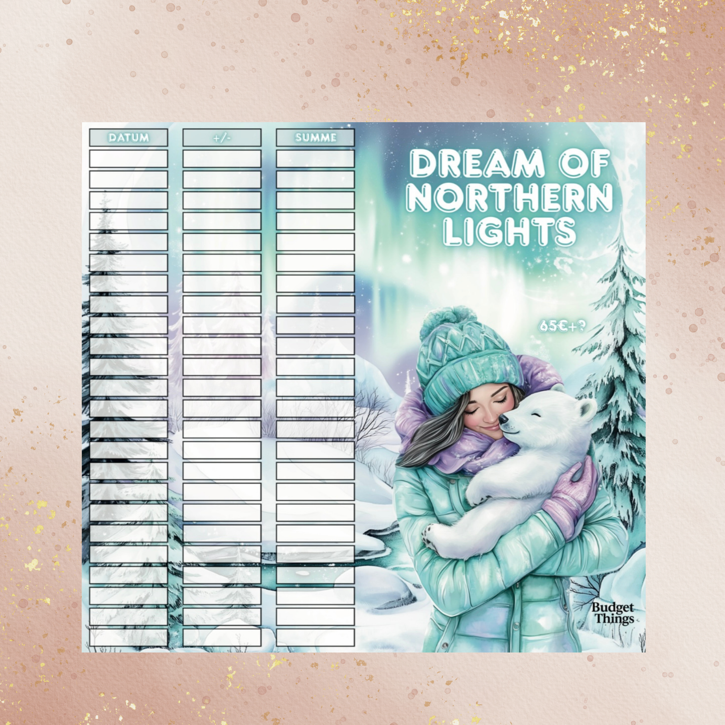 Dream of Northern Lights - 2er Klappkarte