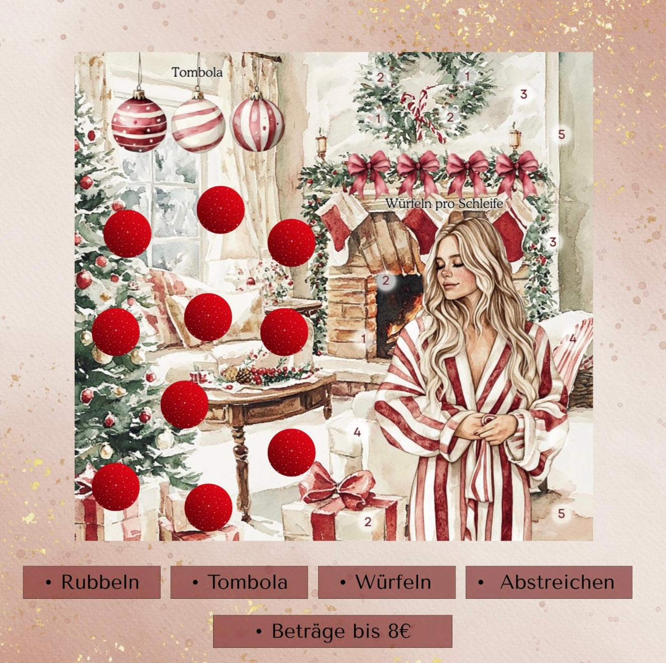 Candy Cane 2er Klappkarte