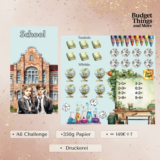 School - 2er Klappkarte