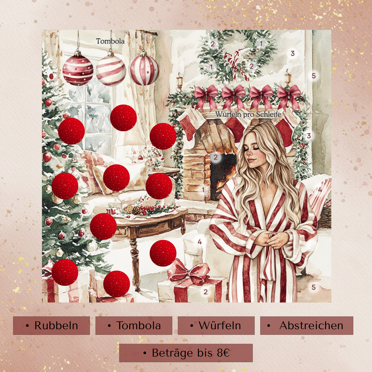 Candy Cane - 2er Klappkarte