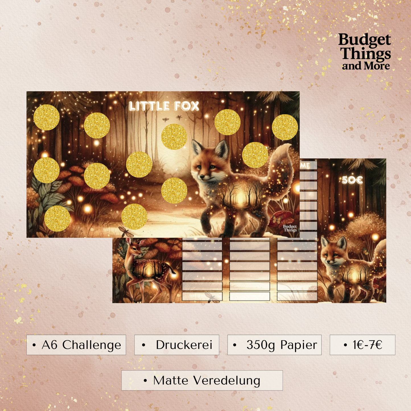 Little Fox Laminierte Rubbelchallenge