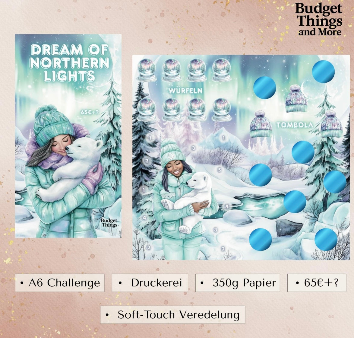 Dream of Northern Lights 2er Klappkarte