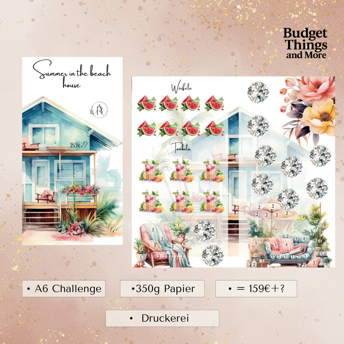 Summer in the Beach House - 2er Klappkarte