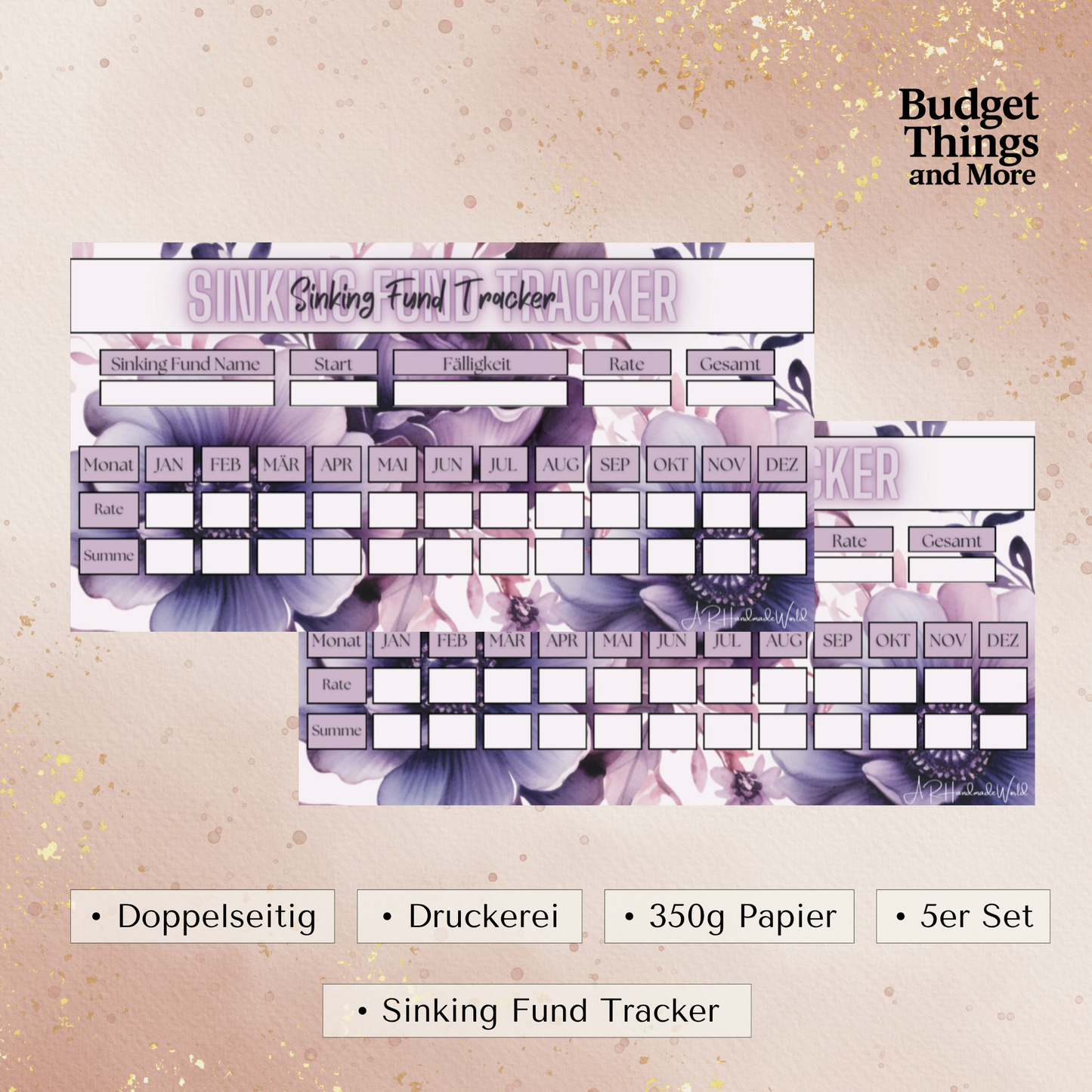 B-Ware Sinking Fund Tracker- 5er Set
